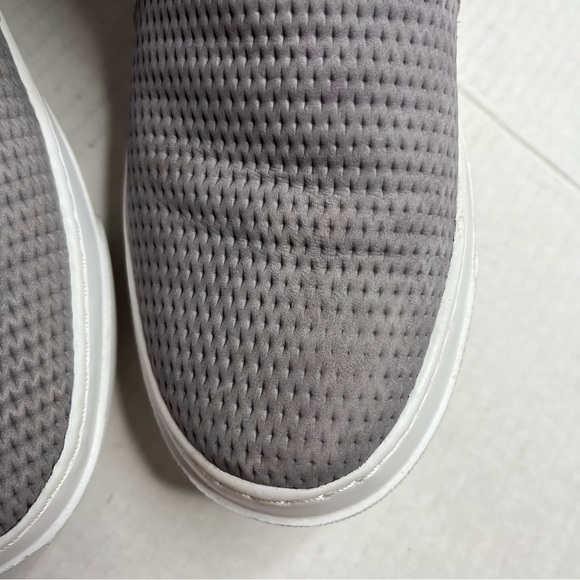 J/Slides Aileen Perforated Grey Platform Sneakers - Picture 10 of 10